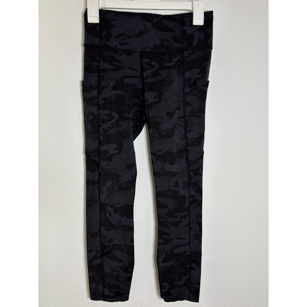 Lululemon Fast and Free High-Rise Tight 23 Camo Deep Coal Multi‎ Nulux Leggings